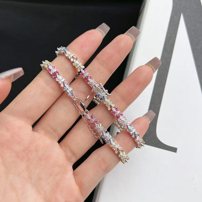 [Elite]Radiant Colorful Emerald Cut Party Bracelet