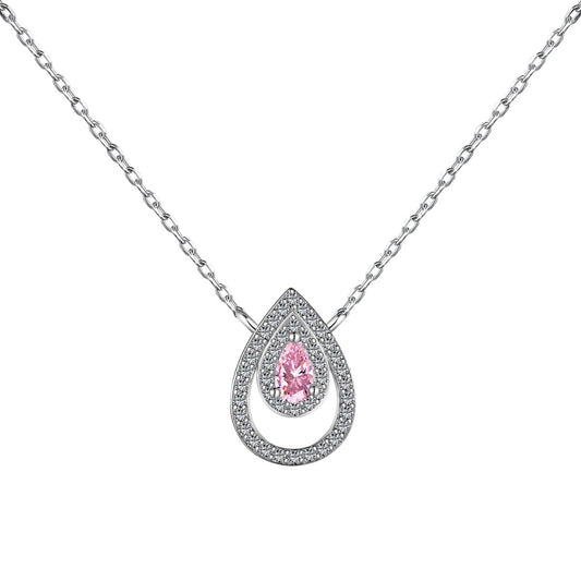 [Elite]Sparkling Pear Cut Necklace