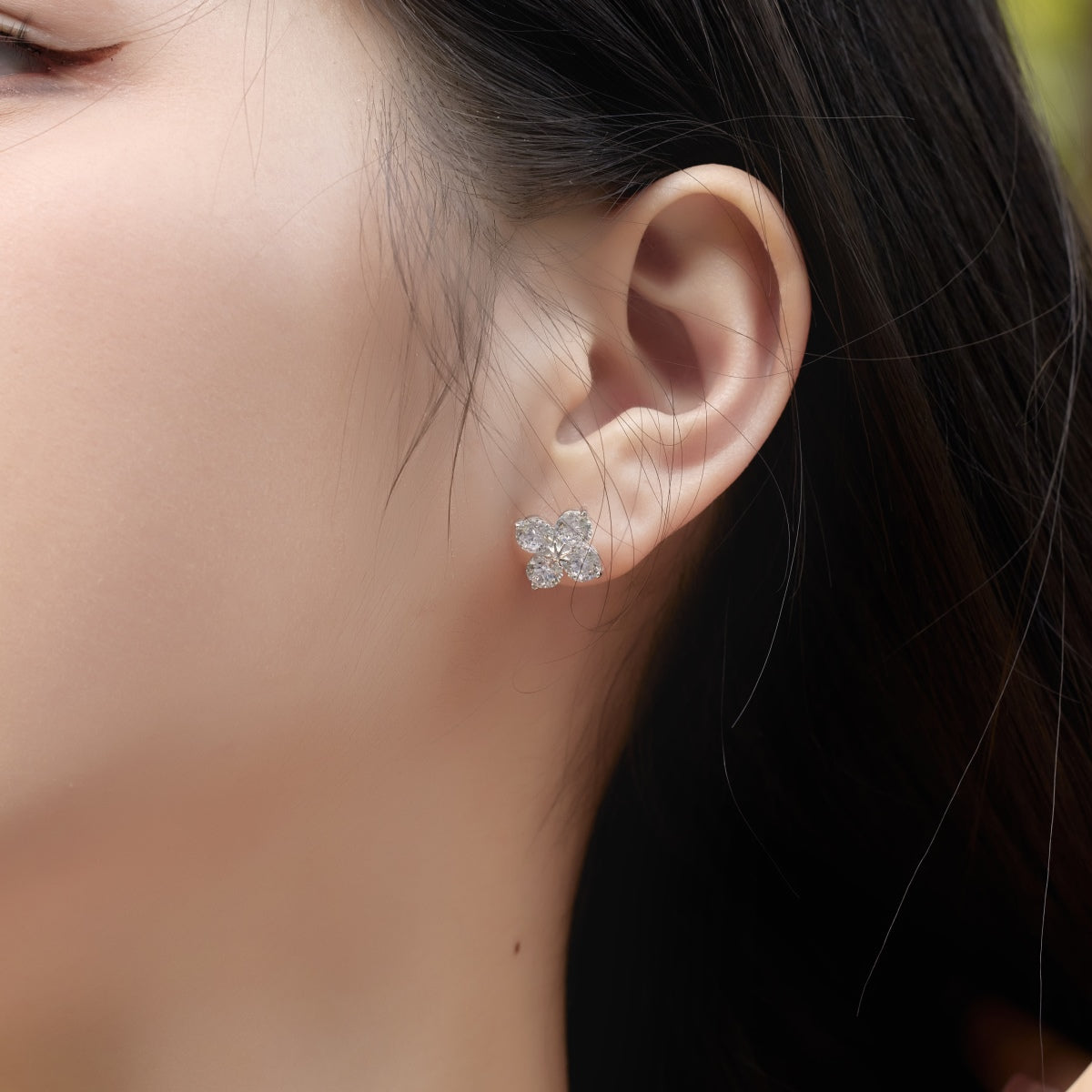 [Elite]Four-Leaf Clover Eight-Pointed Star Earrings
