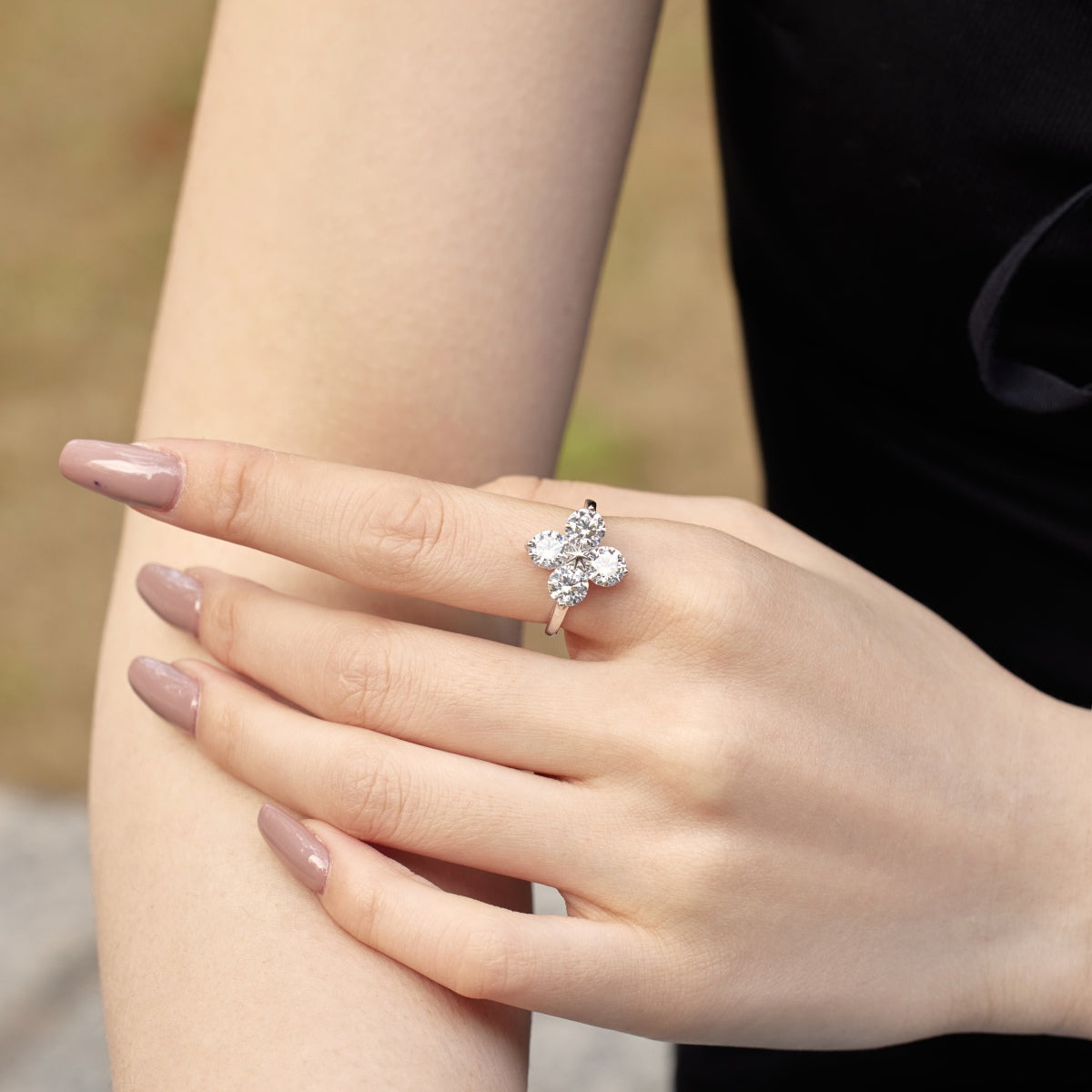 [Elite]Four-Leaf Clover Eight-Pointed Star Ring