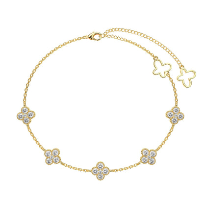 [Elite]Four-Leaf Clover Hollow Butterfly Bracelet
