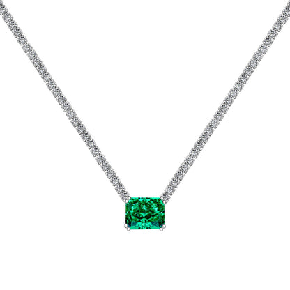 [Elite]4.0 Carat Elegant Radiant Cut Necklace