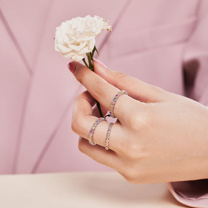 [Elite]Exquisite Colorful Round Cut Party Ring