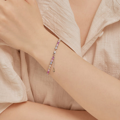 [Elite]Delicate Colorful Emerald Cut Party Bracelet
