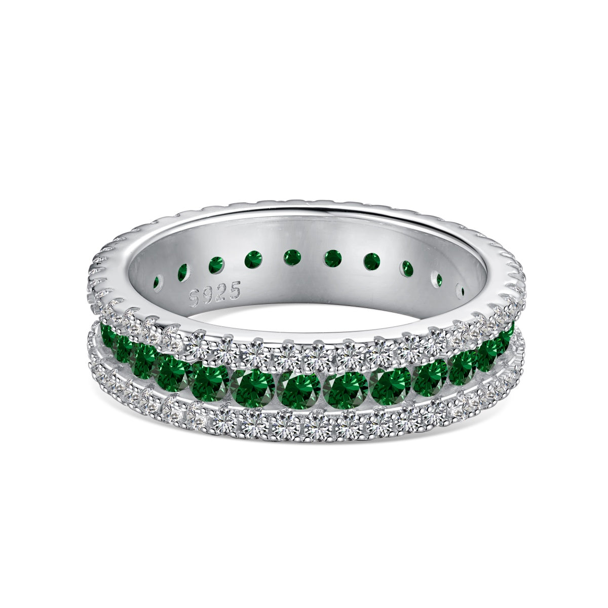 [Elite]Delicate Colorful Round Cut Daily Ring