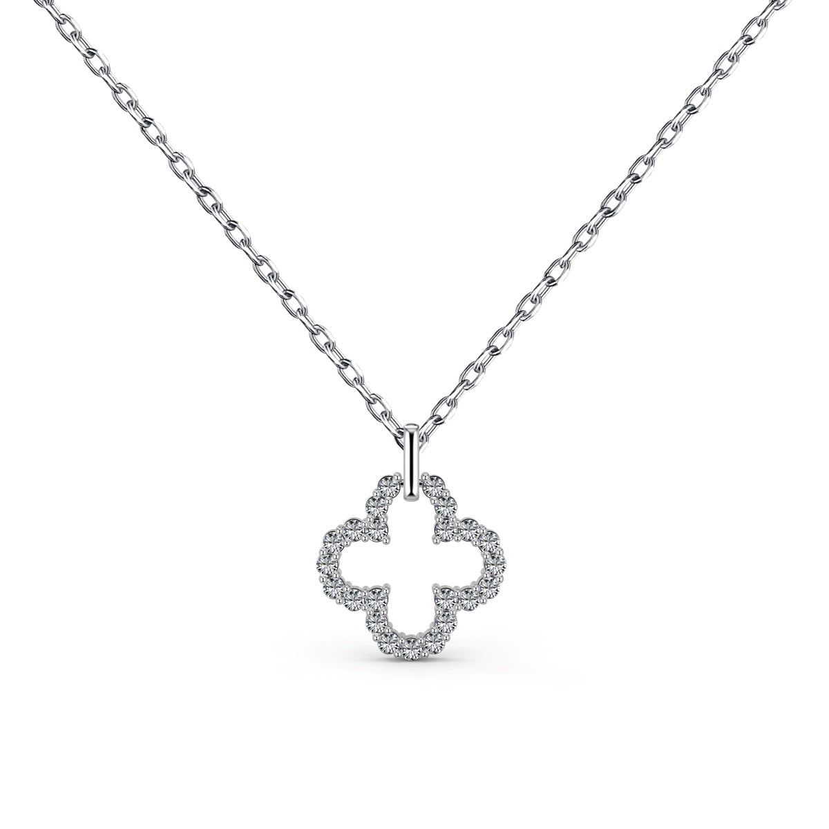 [Elite]Four-Leaf Clover Hollow Design Exquisite Necklace