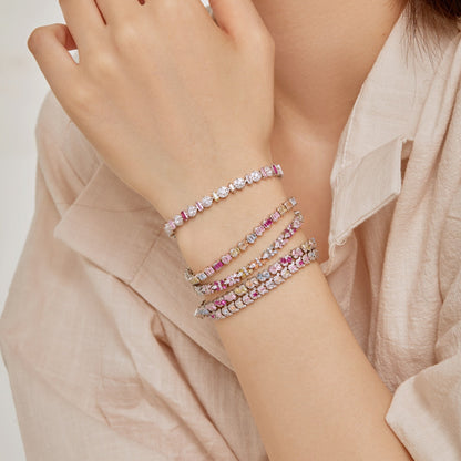 [Elite]Ornate Colorful Flower Shape Party Bracelet