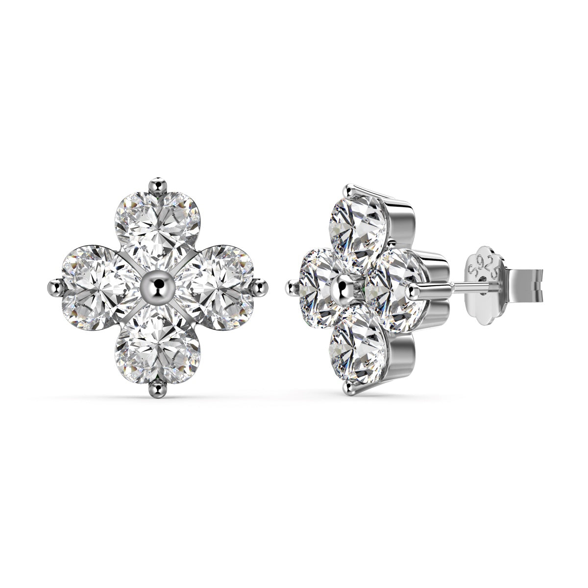 [Elite]Four-Leaf Clover Ball Earrings