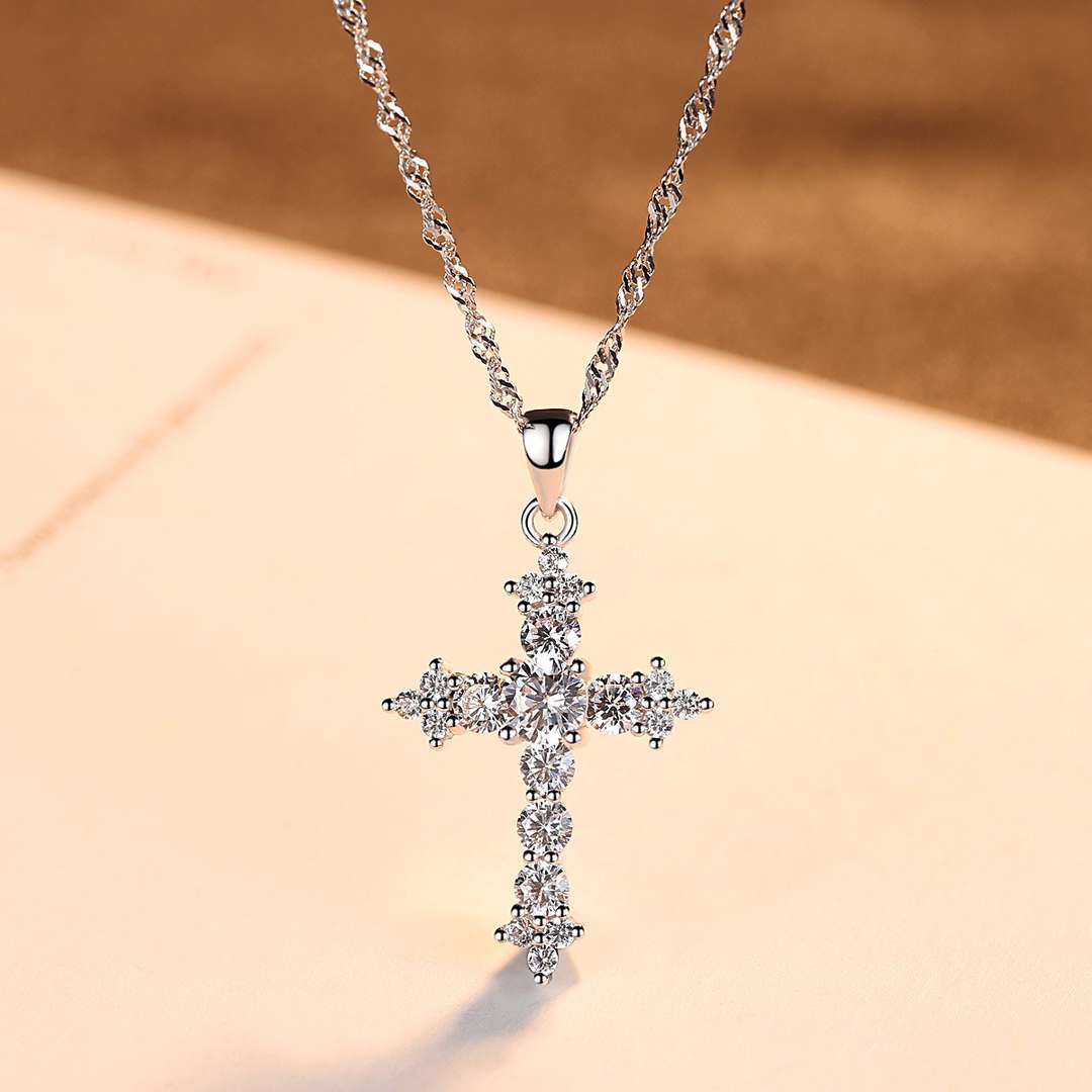 [Elite]Delicate Cross Shape Necklace