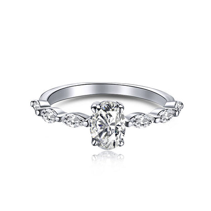 [Elite]0.75 Carat Luxurious Vibrant Elongated Cushion Cut Daily Ring