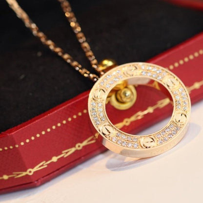 [Elite]LOVE NECKLACE ADJUSTABLE ROSE GOLD