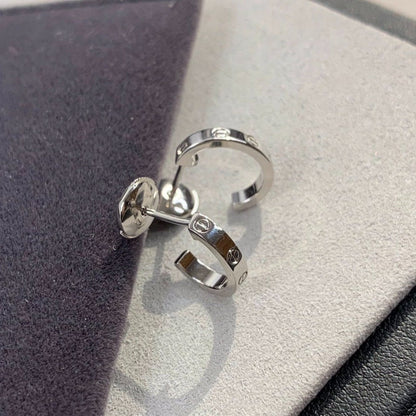 [Elite]LOVE EARRINGS 2.65MM SILVER