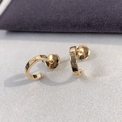 [Elite]LOVE EARRINGS 2.65MM PINK GOLD