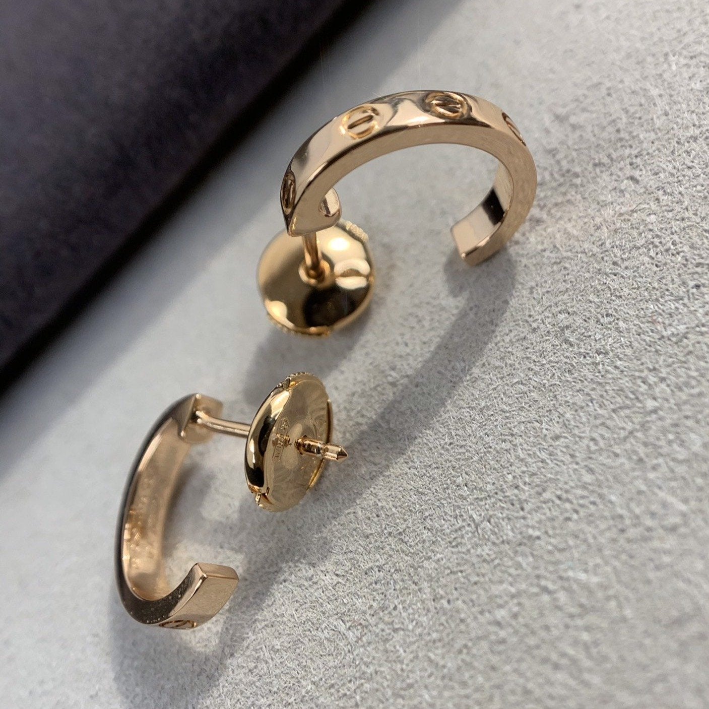 [Elite]LOVE EARRINGS 2.65MM PINK GOLD