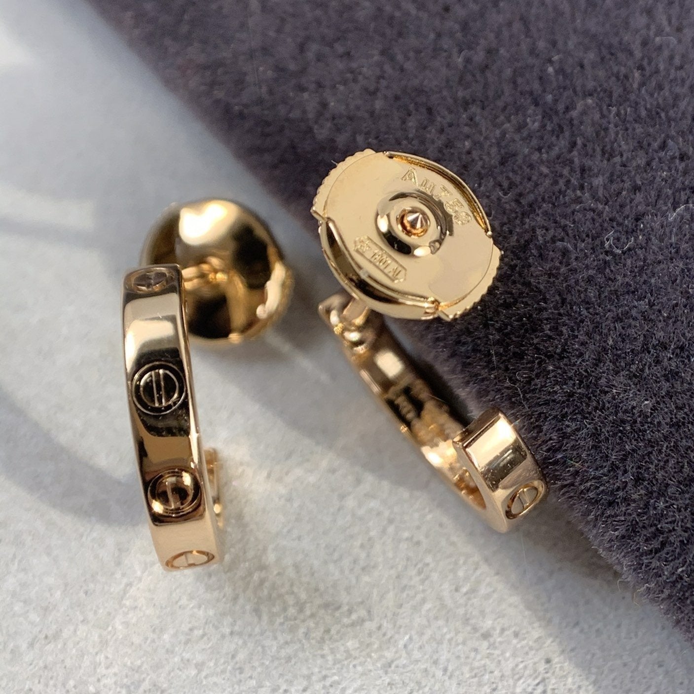 [Elite]LOVE EARRINGS 2.65MM PINK GOLD