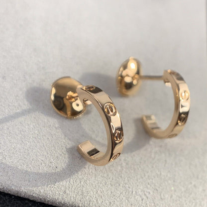 [Elite]LOVE EARRINGS 2.65MM PINK GOLD