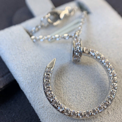 [Elite]JUSTE NECKLACE SILVER DIAMONDS