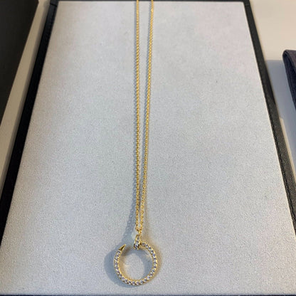 [Elite]JUSTE NECKLACE GOLD DIAMONDS
