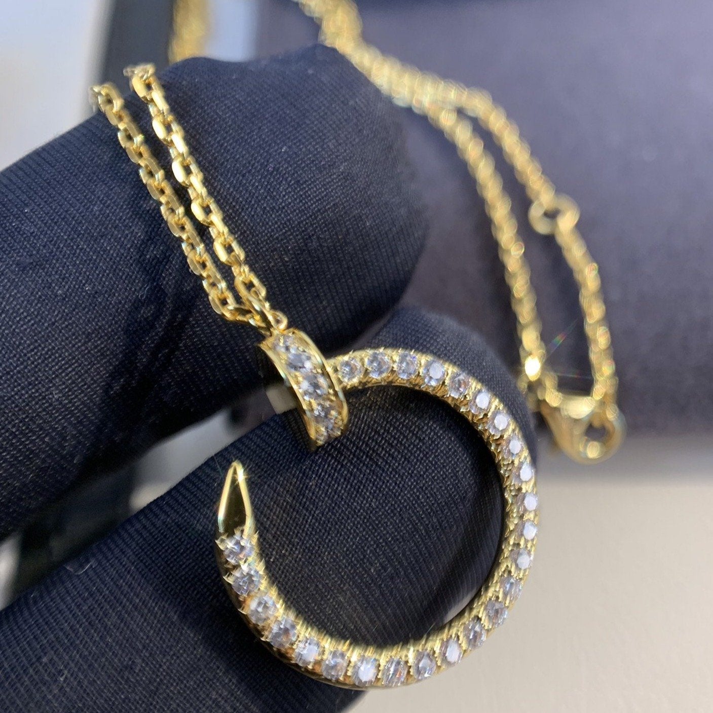 [Elite]JUSTE NECKLACE GOLD DIAMONDS