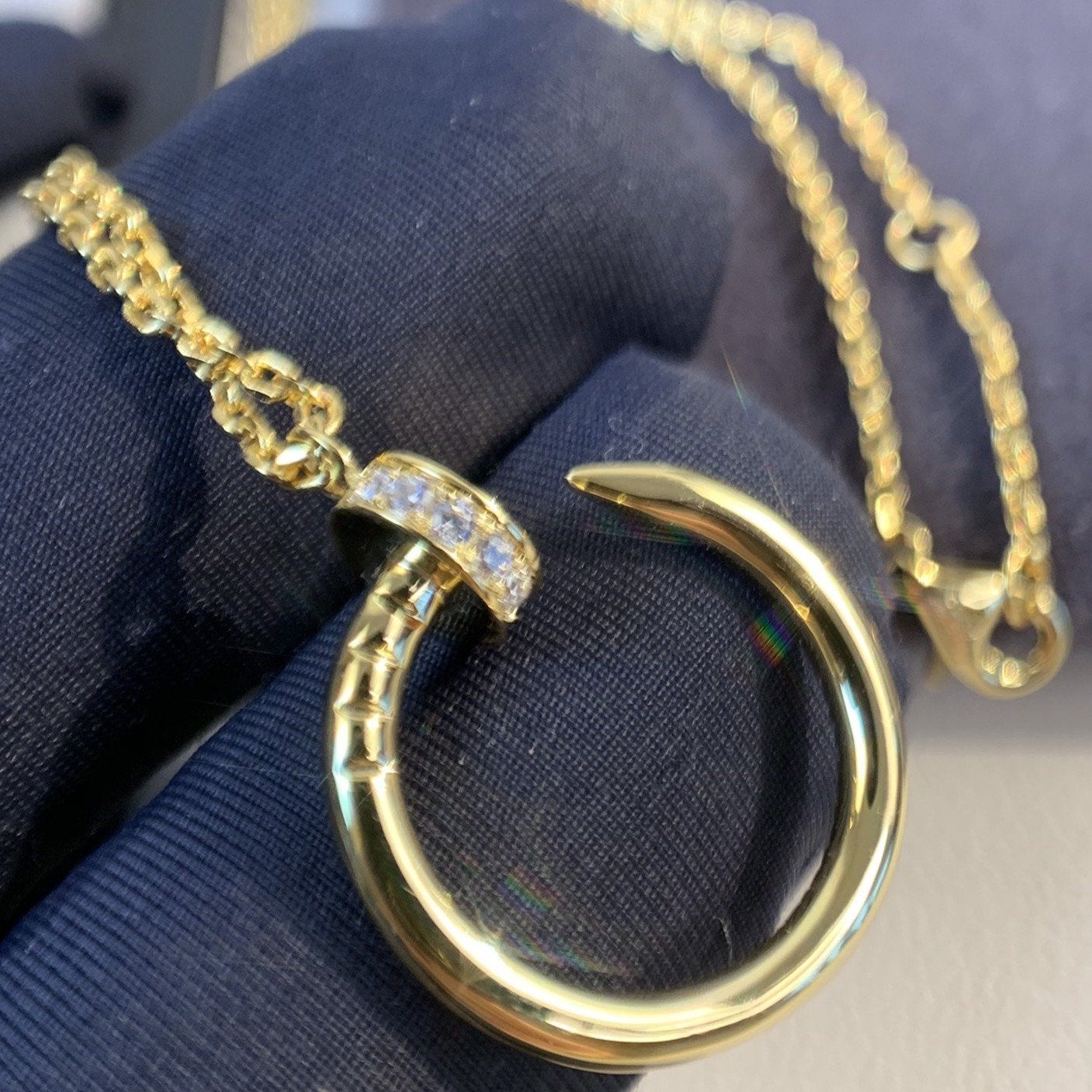 [Elite]JUSTE NECKLACE GOLD DIAMONDS