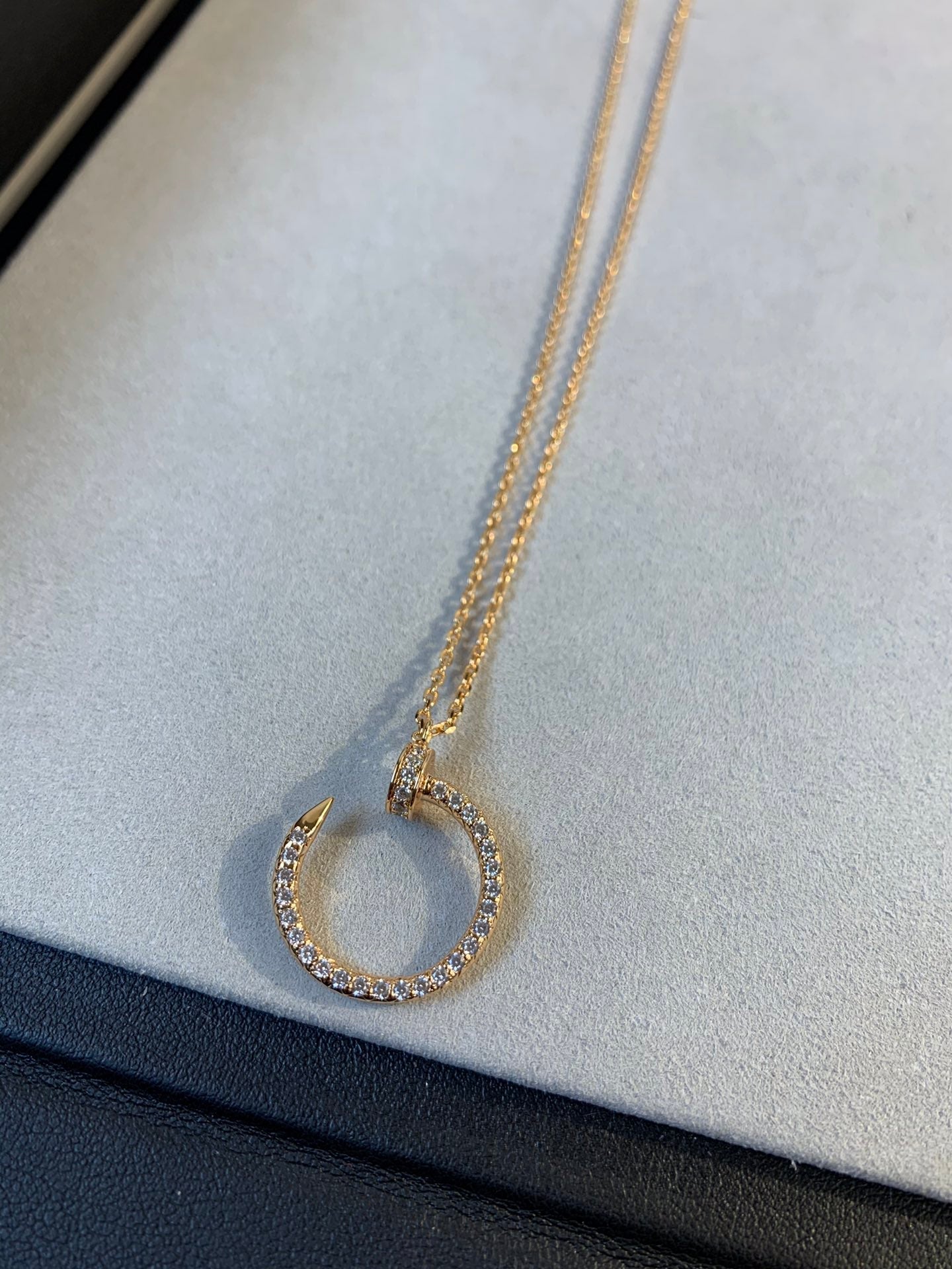[Elite]JUSTE NECKLACE PINK GOLD DIAMONDS