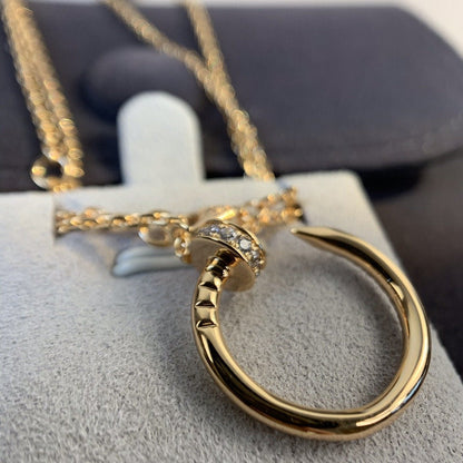 [Elite]JUSTE NECKLACE PINK GOLD DIAMONDS