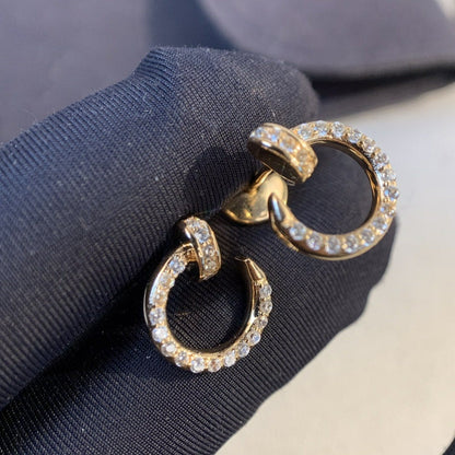 [Elite]JUSTE EARRINGS GOLD DIAMONDS