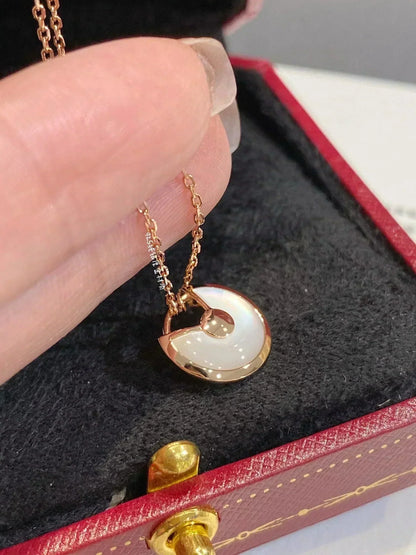 [Elite]AMULETTE ROSE GOLD MOP NECKLACE