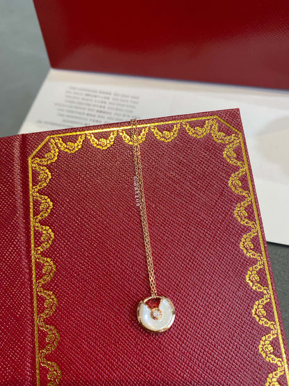 [Elite]AMULETTE ROSE GOLD MOP NECKLACE