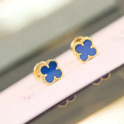 [Elite]CLOVER MINI 9.5MM TURQUOISE EARRINGS