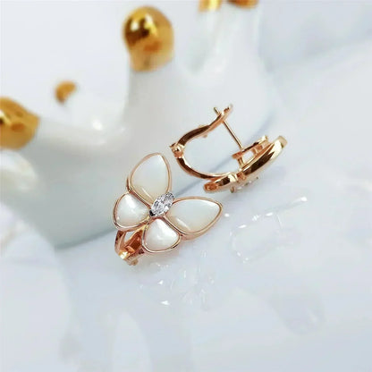[Elite]BUTTERFLY MOP DIAMOND EARRINGS