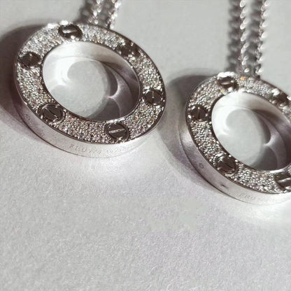[Elite]LOVE NECKLACE ADJUSTABLE SILVER