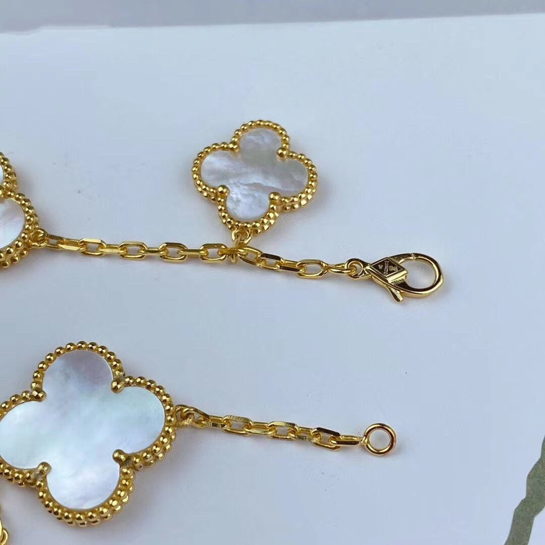 [Elite]MAGIC CLOVER MOP GOLD BRACELET 5 MOTIFS