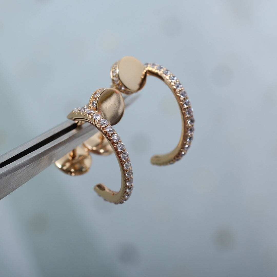 [Elite]JUSTE EARRINGS 12.75MM PINK GOLD DIAMOND