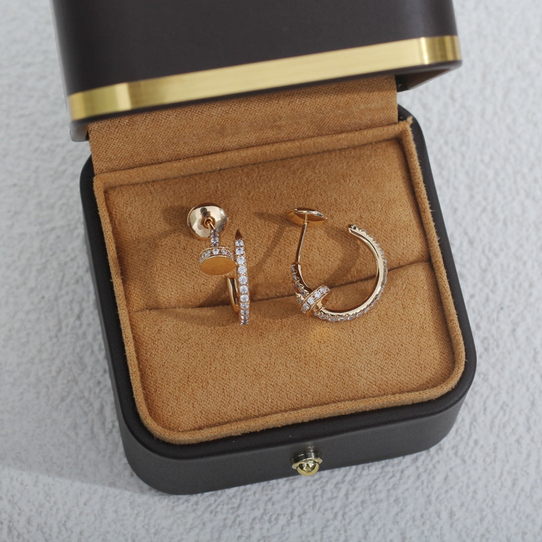 [Elite]JUSTE EARRINGS 12.75MM PINK GOLD DIAMOND