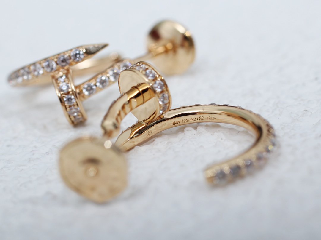 [Elite]JUSTE EARRINGS 12.75MM PINK GOLD DIAMOND