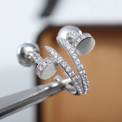 [Elite]JUSTE FULL DIAMOND SMALL EARRINGS