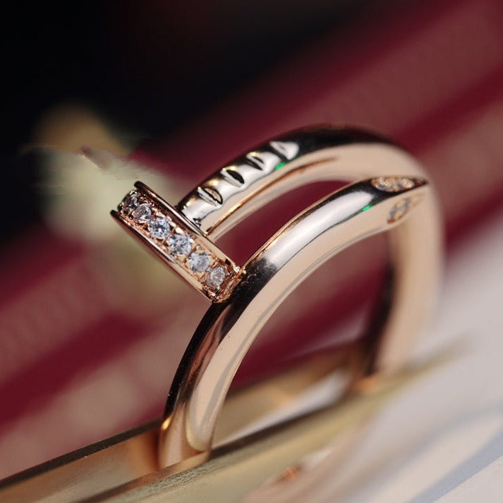 [Elite]JUSTE RING 2.65MM PINK GOLD DIAMOND