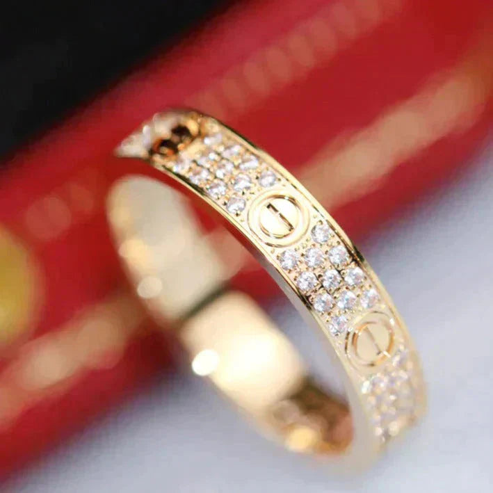 [Elite]LOVE RING 3.6MM DIAMOND PAVED
