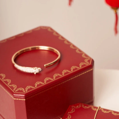 [Elite]PANTHERE ROSE GOLD DIAMOND OPEN BRACELET