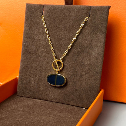 [Elite]CHAINE VERSO BLACK CERAMIC NECKLACE