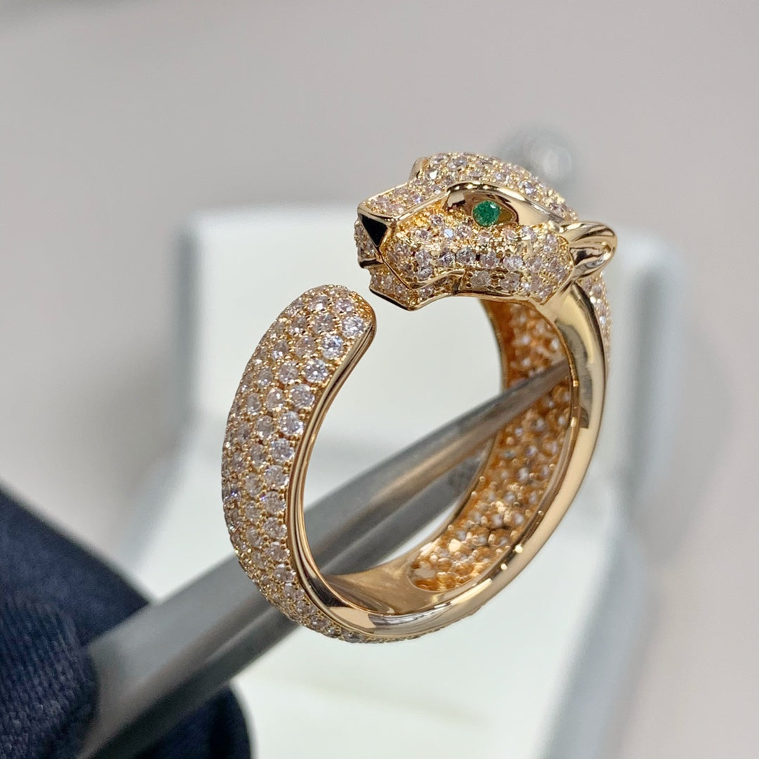 [Elite]PANTHERE PINK GOLD DIAMOND RING