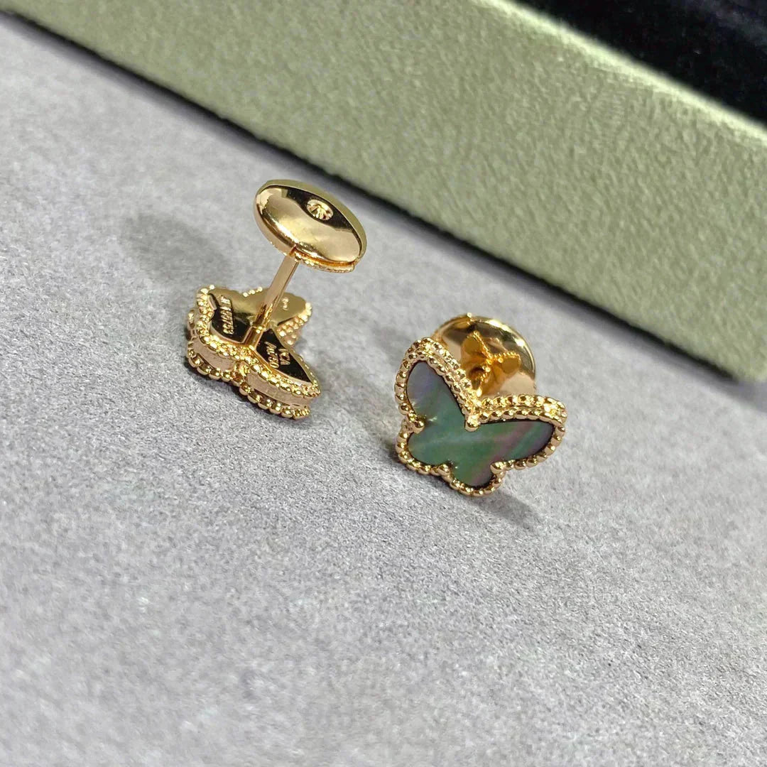 [Elite]BUTTERFLY DARK MOP  EARRINGS