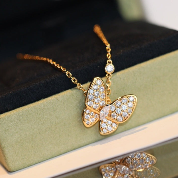 [Elite]BUTTERFLY DIAMOND NECKLACE