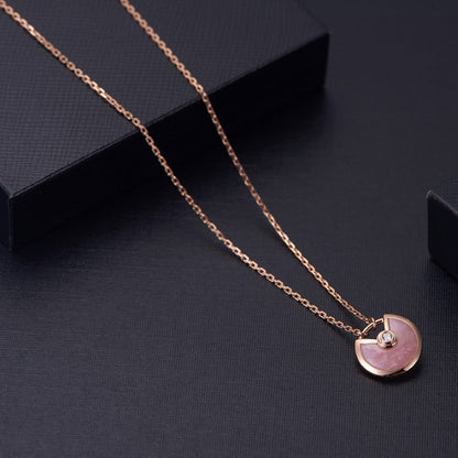 [Elite]AMULETTE ROSE GOLD PINK MOP NECKLACE