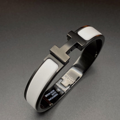 [Elite]H BRACELET 12MM BLACK WHITE CERAMIC