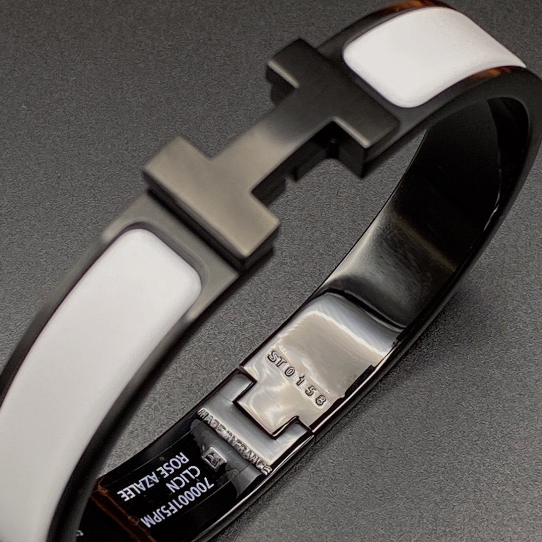 [Elite]H BRACELET 12MM BLACK WHITE CERAMIC