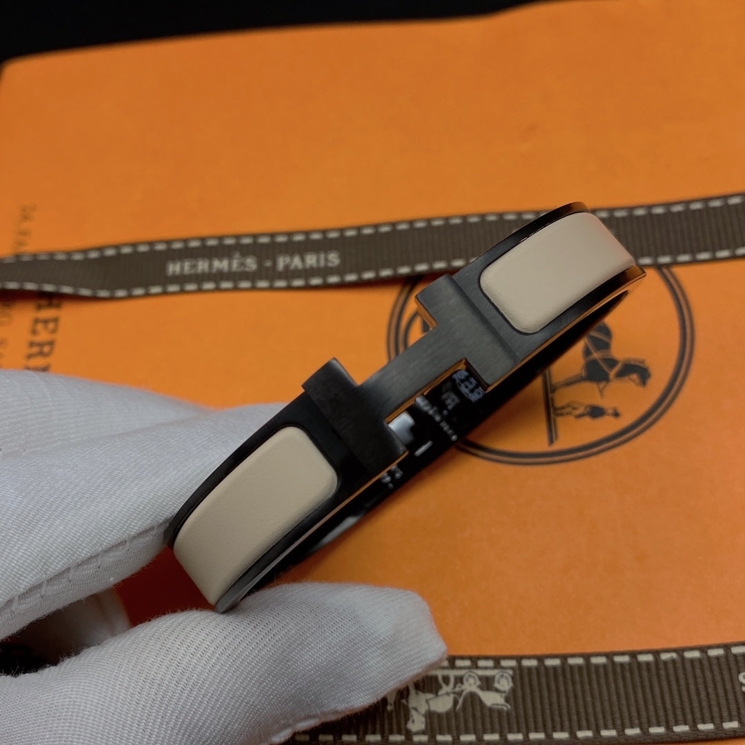[Elite]H BRACELET 12MM BLACK BEIGE CERAMIC