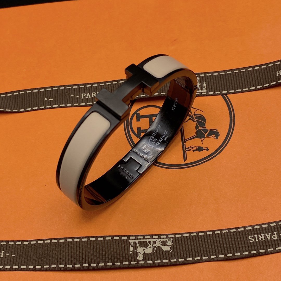[Elite]H BRACELET 12MM BLACK BEIGE CERAMIC
