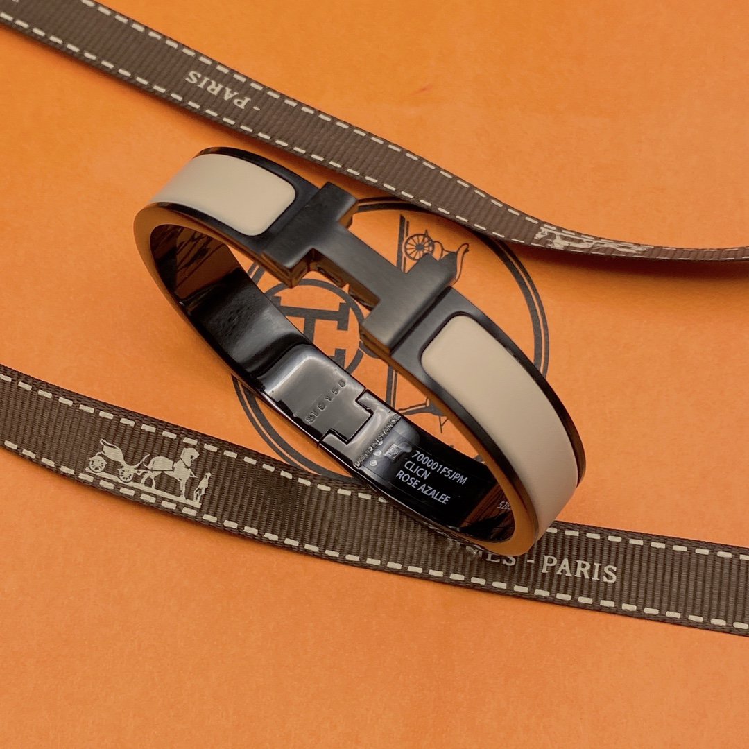 [Elite]H BRACELET 12MM BLACK BEIGE CERAMIC